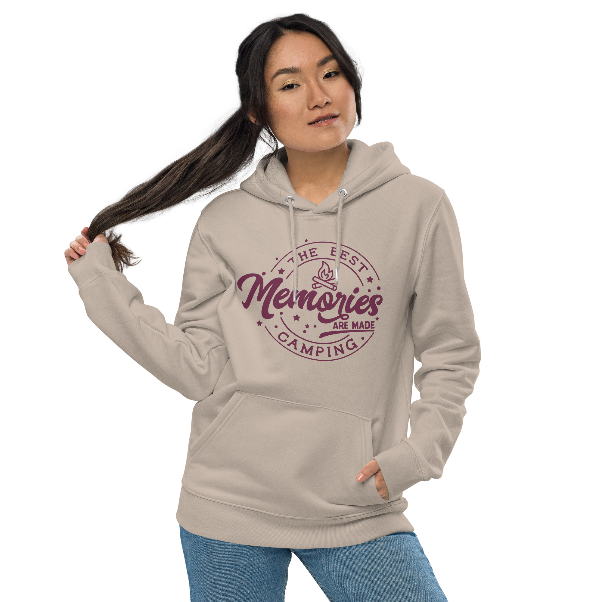 The Best Memories Are Made Camping | Unisex Essential Eco Hoodie - Image 2