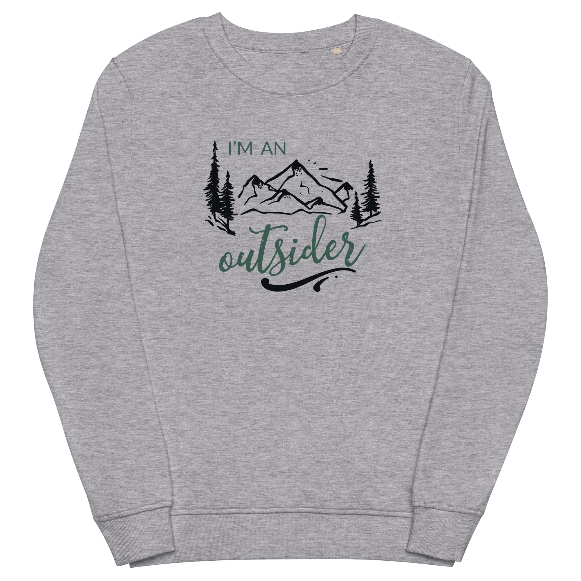 I'm An Outsider | Unisex Organic Sweatshirt - Image 3